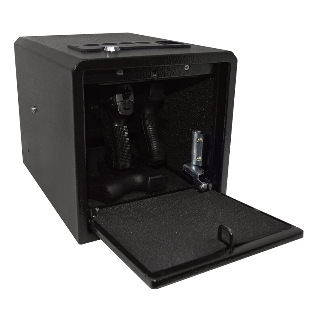 Stealth Quick Access 5 Pistol Gun Safe with Biometric System, 12" x 9" x 9", Solid Steel