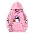 thumbnail image 3 of Makaor Hoodies for Girls Boys Halloween Pullover Sweatshirts Ghost Long Sleeve Coats Fleece Clothes Pockets, 3 of 4