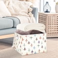 thumbnail image 3 of Yayeee Collapsible Cube Storage Bin with Lid Fabric Closet Decorative Basket with Handles, Beige Cartoon Planes Pattern, 3 of 7