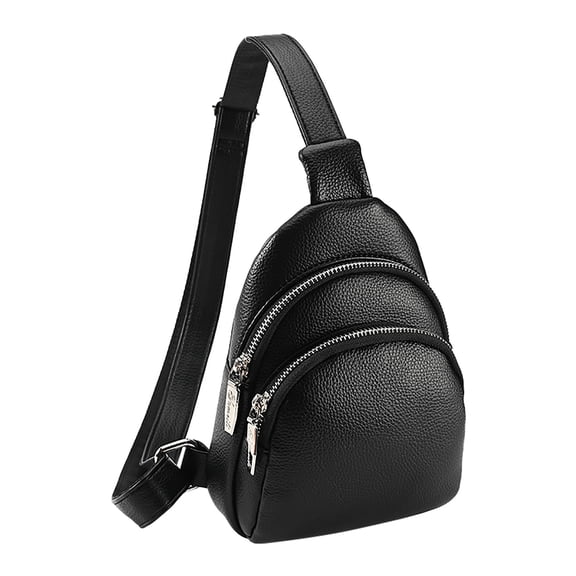 MUSOIE Sling Bag for Women Men PU Leather Crossbody Shoulder Bags Travel Backpack Fanny Pack Purses