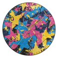 thumbnail image 5 of YAZAOO Decorative Wall Clock Size：25cm Starry Kaleidoscope Design Pattern Clock, 5 of 10