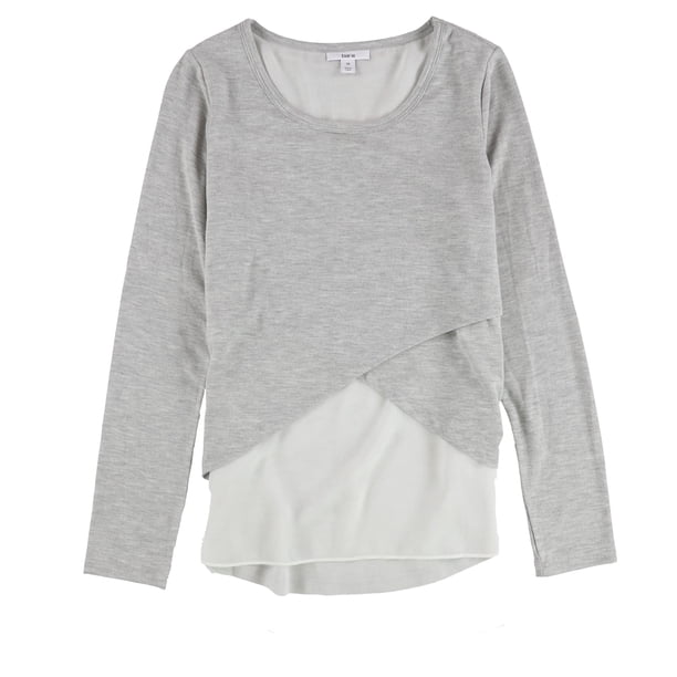 Blusa tejida bar III con ancla para niña bebé Gris Extra Pequeña