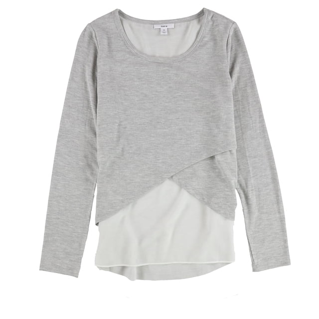 Blusa tejida bar III con ancla para niña bebé Gris Extra Pequeña