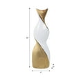 thumbnail image 5 of Elegant Twisted Ceramic Vase for Living Room and Home Decor Accent - Ideal for House Decor and Table Displays - Decorative Flower Vase for Entryway, Bedroom, or Office Desk - 20", Gold & Metallic, 5 of 13