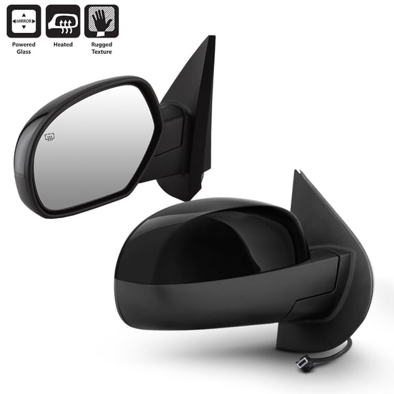 AKKON - Fits 2007-13 Chevy Silverado Suburban Tahoe Avalanche GMC Sierra Yukon XL Power Adjusting Heated Mirrors Pair Left Right