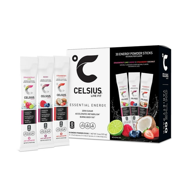 Celsius Energy Powder Sticks, 30 pk.