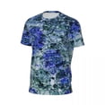 thumbnail image 5 of T Shirt For Men Blue Abstract Print Man Digital Art Vintage Running T-Shirts Fast Dry Beach Hip Hop, 5 of 7