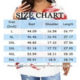 thumbnail image 2 of Womens 4Th Of July Shirt, Summer Plus Size Tshirt Red White And Royal Blue Casual V Neck Short Sleeve Tops With Pocket Fourth Shirts For Women Flowy Tops Outfit Shirts Outfits (3XL, Deep Red) ZMTing, 2 of 3