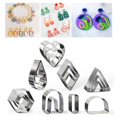 thumbnail image 3 of CNKOO Cut Dies Durable Exquisite Workmanship Lightweight Mini Ergonomic DIY Metal Different Shapes Polymer Clay Earring Cutters for Party, 3 of 8