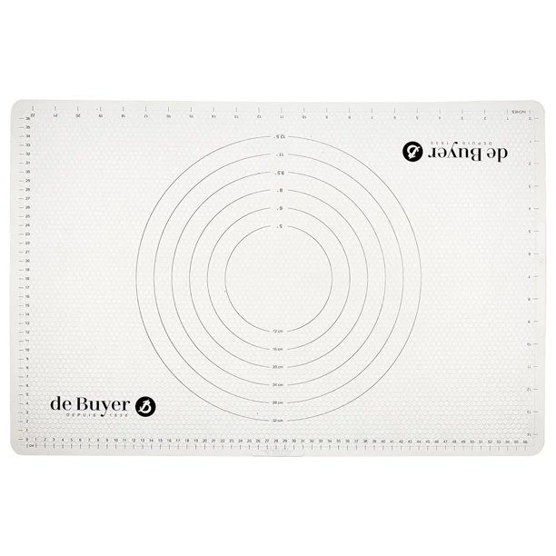 Alfombrilla de silicona para hornear de Buyer con marcas, 60 cm x 40 cm