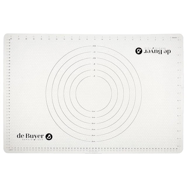 Alfombrilla de silicona para hornear de Buyer con marcas, 60 cm x 40 cm