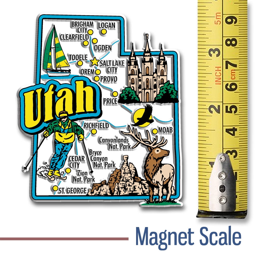 Greetings from Ogden Utah FRIDGE MAGNET travel souvenir