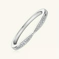 thumbnail image 3 of K-KED Moissanite Wedding Band Rings for Women Girls 925 Sterling Silver Christmas Gift, 3 of 8