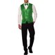 thumbnail image 2 of Chaleco de traje brillante de lentejuelas de disco para hombres INSPIRE CHIC 2XL Verde, 2 of 6