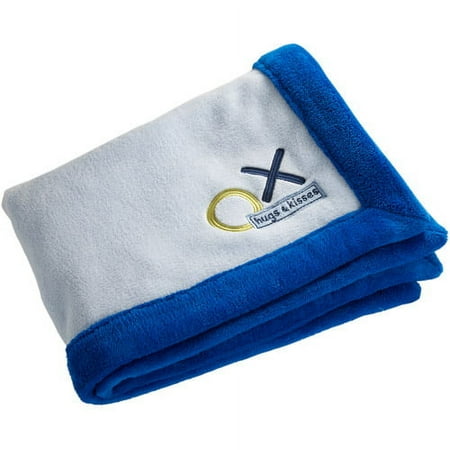 Simply Baby - Hugs & Kisses Boy's Applique Blanket