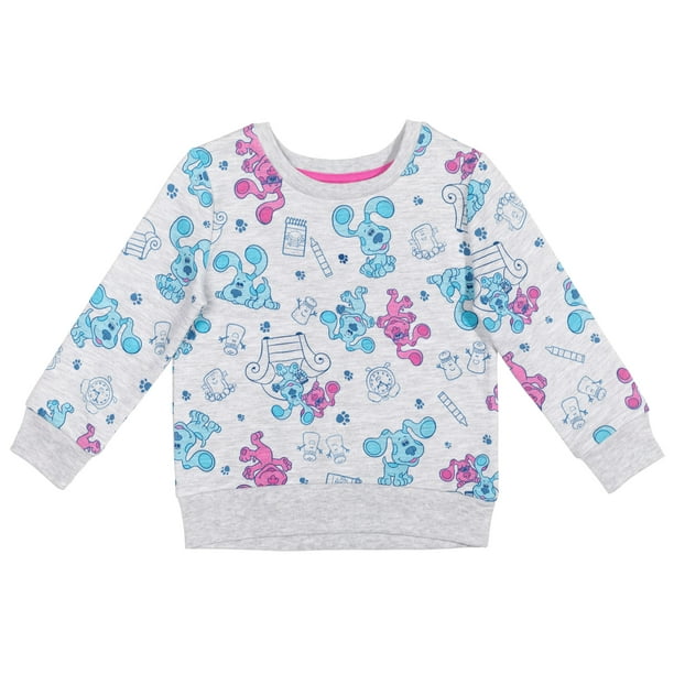 Nickelodeon Blue's Clues Baby Girls French Terry Pullover Sweatshirt ...