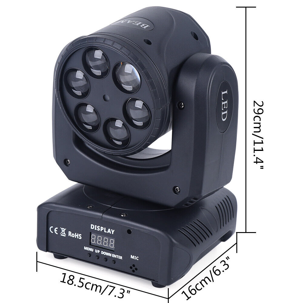 1500W 4 in 1 Bee Eye Moving Head Lamp Stage Lighting 6 LED Beam RGBW Disco Party DJ Spot Light
