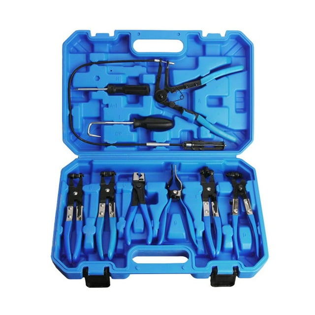 THORMN 9pcs/set Hose Clamp Ring Plier Clip Set Flexible Cable Plier Swivel Jaw Tool Remover Auto Hand Tool Set