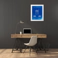 thumbnail image 3 of Borders, Cole 12x14 White Modern Wood Framed Museum Art Print Titled - PP732-Faded Blueprint Bemis Marching Snare Drum and Stand Patent Poster, 3 of 4