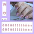 thumbnail image 3 of 4-Pack Press on Nails - 96 Pieces Long-Wear, Glossy Finish, Quick Stick, No Glue Needed, Perfect for Dance, Party, Daily Wear, Fashionable Nail Art for Women/Girls, 3 of 8