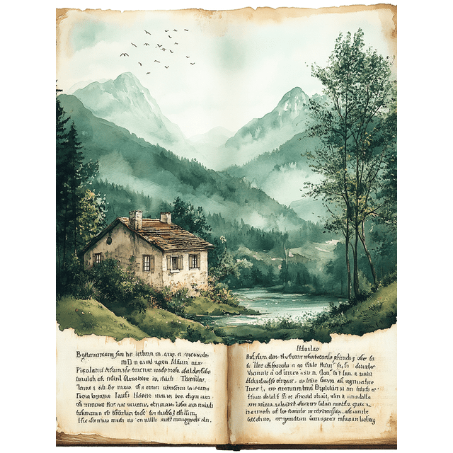 Qisvanset Framed Canvas Wall Art, 12x16 Inch Matthew Rock House Sage Green Bible Wall Art