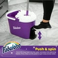 thumbnail image 2 of Fabuloso Spin Mop and Bucket HandsFree Wringing Spin Bucket hine Washable and Replaceable Microfiber Mop Head Adjustable Pole Length Clean Your Floors with Ease, 2 of 7