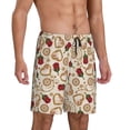 thumbnail image 2 of Fotbe Valentine'S Day Rose Pajama Shorts for Men, Men's Pajama Bottoms, Sleepwear,Short Pajama Pants-XX-Large, 2 of 9