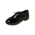 thumbnail image 2 of Wowcloth Women's Plus Size Lace-Up Loafers – Comfortable British Style with Soft Sole and Low Heel for Office and Work Wear, 2 of 9