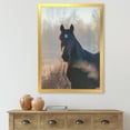thumbnail image 3 of Designart 'Close Up Portrait Of A Horse On An Autumn Morning' Farmhouse Framed Art Print, 3 of 4