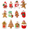 thumbnail image 3 of Adornos de Navidad Jumpingount Colgantes de Dibujos Animados 12 Piezas PVC, 3 of 6
