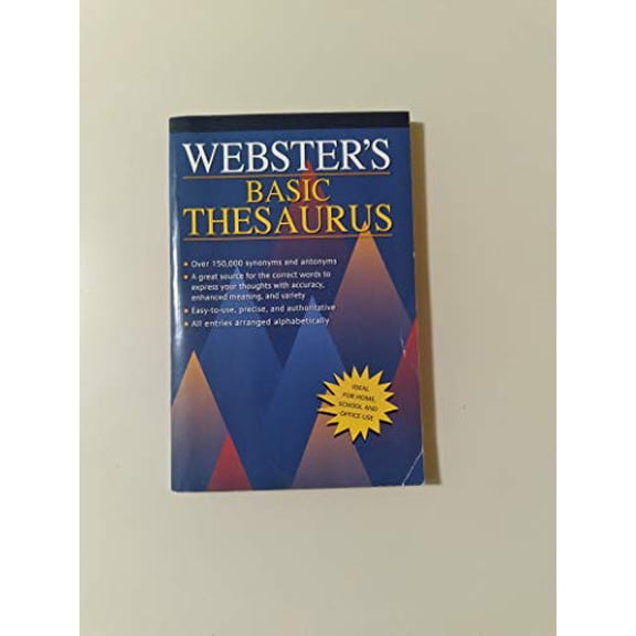 Pre-Owned Webster's Basic Thesaurus, 9780805656213, 0805656219, Paperback,