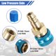 thumbnail image 5 of Adaptador de Acoplador rápido de repuesto para aire acondicionado de coche tono azul rojo dorado Unique Bargains, 5 of 7
