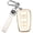 White, variant on Key Fob Cover Compatible with Toyota 4Runner CHR RAV4 Camry Corolla Avalon Prius Highlander GT86 2016-2024 3 Button Keychain Case Holder Protector,Black