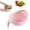 B, variant on Rice Strainer with Handle - Lightweight Rice Washer Strainer Bowl with Smart Design for Easy Water Draining, Easy to Use & Clean ABS Plastic Colander with Handle for Cereals, Pasta, Vegetables,