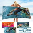 thumbnail image 1 of Sentmoon Kitchen Towels Hand Towels for Bathroom Microfiber Beach Towel Super Colorful Bath Towel Sandproof Beach Blanket Multi-Purpose Towel for Travel Swimming Pool 30x60 Inch, 1 of 8