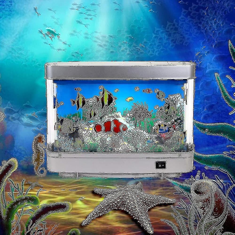 Aquarium lamp with fish ocean in motion 2025