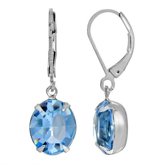 1928 Jewelry Oval Swarovski Element Earrings