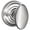 Bright Chrome, variant on Schlage F170-Sie-And Siena Non-Turning One-Sided Dummy Door Knob - Brass