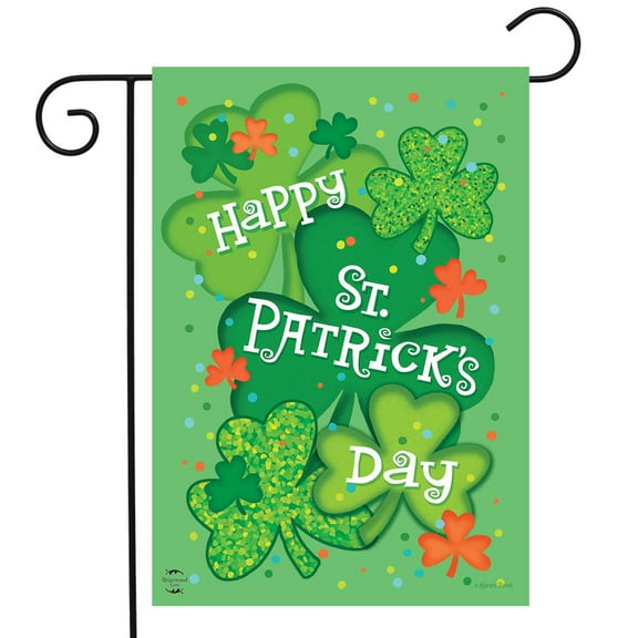 Briarwood Lane St Patrick's Day Celebration GDouble Sided arden Flag
