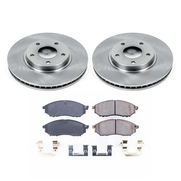 Ultimate Brakes Front Ceramic Brake Pad and Rotor Kit with Hardware WM80844