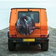 thumbnail image 4 of Haiem Spare Tire Cover , Wheel Cover with Urban Mechanical Dragon printed, Camper Spare Tire Cover Fit for Jeep Wrangler Rv SUV Truck Travel Trailer-16 inch, 4 of 8