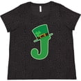 thumbnail image 3 of Inktastic Irish St Patricks Day Letter J Monogram Women's Plus Size T-Shirt, 3 of 5