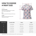 thumbnail image 5 of Naloa American Gnomes Print T-Shirts Short Sleeve V Neck Tees for Women Fashion Tops Trendy Lightweight Soft Casual Summer Outfits Clothes, 5 of 5
