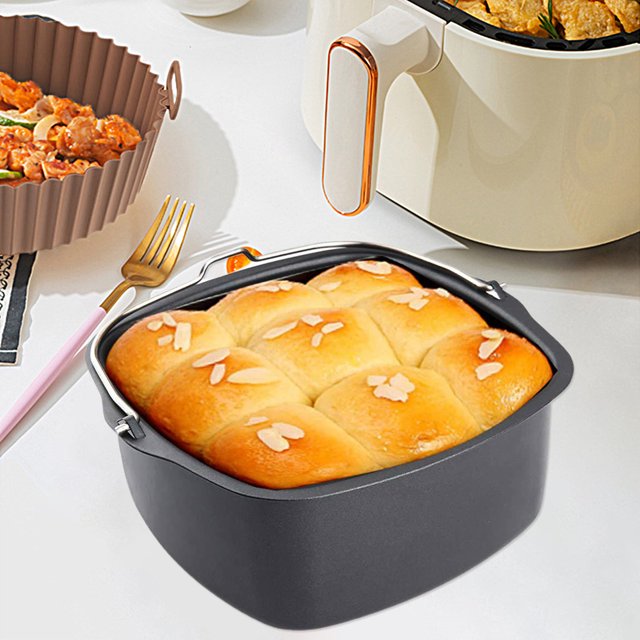 Gwong hogar, freidora de aire, Molde de pastel anti-rieta anti-rieta cuadrada liviana pasteles de cumpleaños resistentes para restaurante para restaurante Gwong 21096202