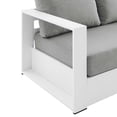 thumbnail image 3 of Modway Tahoe Sofa d'Extérieur pour Patio en Aluminium Enduit de Poudre, Blanc Gris, 3 of 8