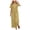 Yellow, variant on 2 Piece Outfits for Women Summer Cotton Linen Sets Lounge Solid 3/4 Sleeve Embroidered Top Matching Causal Wide Leg Pants, S