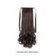 thumbnail image 3 of Peluca de cola de caballo, pelucas sintéticas realistas de fibra de alta temperatura, peluquín rizado Natural Artificial, resistente al calor, Cuidado del cabello Marron oscuro, alargamiento 58 cm Seitruly CE014651-11, 3 of 6