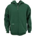 thumbnail image 2 of Arborwear Men's Double Thick Full Zip Sweatshirt, Forest Green, Medium, 2 of 3