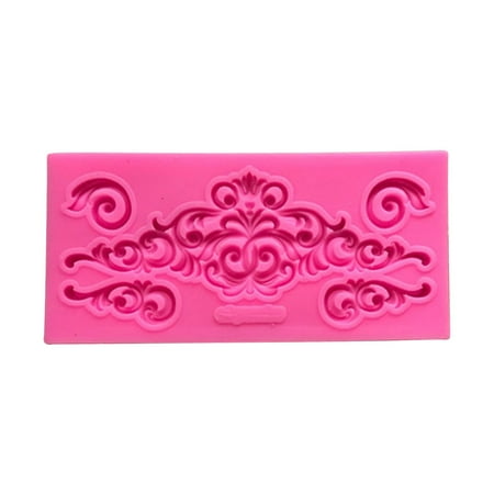 

2Pcs Cake Mould Silicone Baking Mold Non-stick Fondant Making Mold Silicone Heat-resistant Embossing Fondant Making Mould