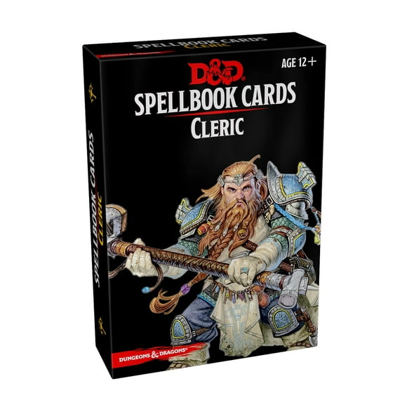 Spellbook Cards Dungeons & Dragons, accesorio de D&D para clérigos